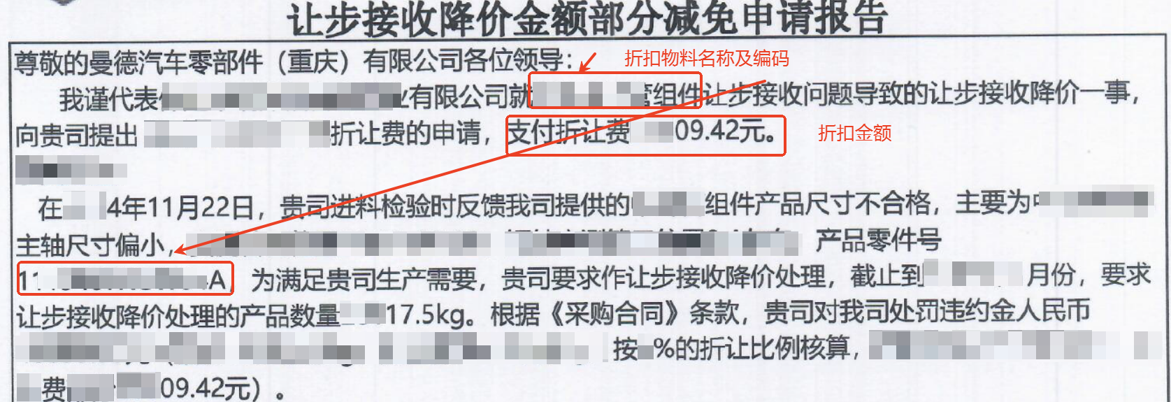 折扣协议示例